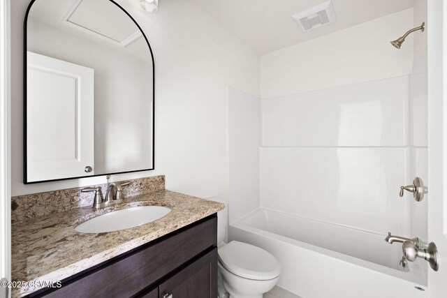 151 Hillside Ave, Elysburg, PA 17824 - full bath featuring vanity, toilet, and tub / shower combination