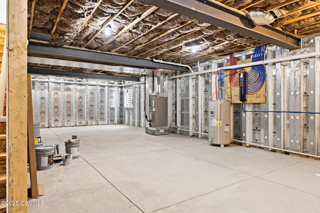 151 Hillside Ave, Elysburg, PA 17824 - unfinished basement with electric water heater and heating unit
