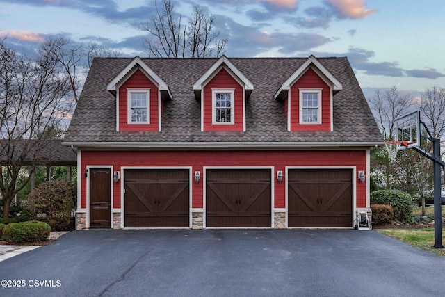 garage featuring a detached garage