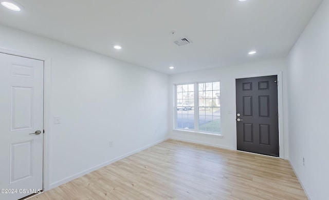 foyer featuring light hardwood / wood-style flooring