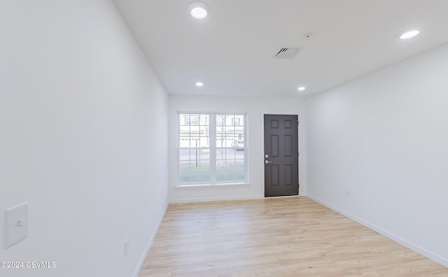 interior space with light wood-type flooring