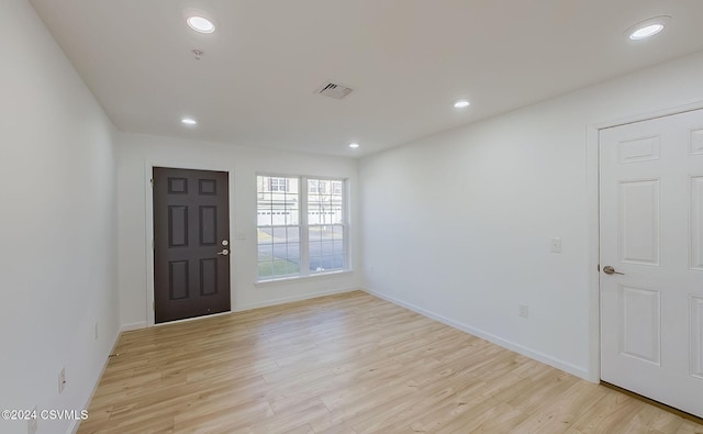 foyer featuring light hardwood / wood-style flooring