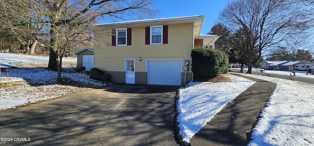 view of snowy exterior