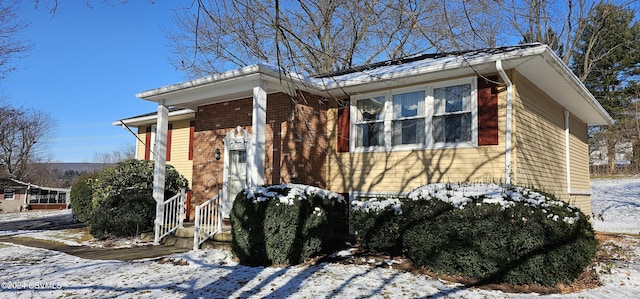 view of front of home