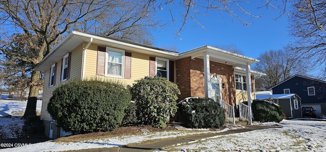 view of front of home