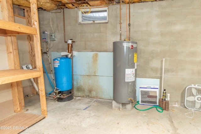 utilities featuring electric water heater