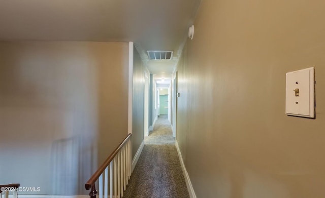 corridor featuring carpet floors