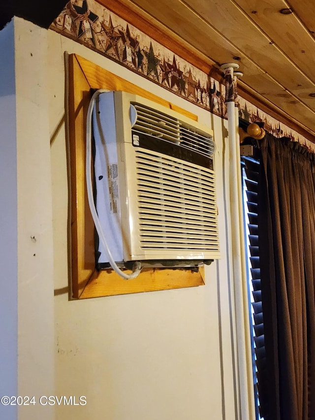 details with a wall mounted AC