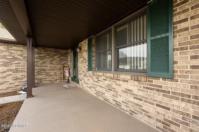 view of patio / terrace with a porch