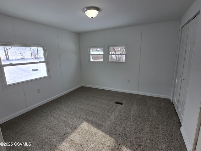 view of carpeted empty room