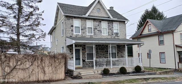 view of front of home featuring a porch