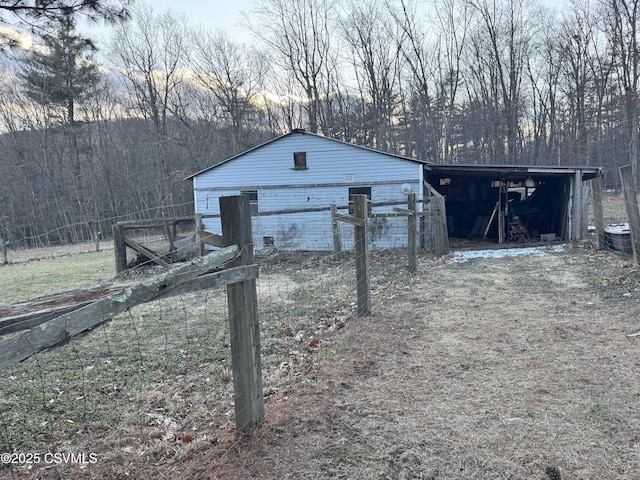 view of outbuilding