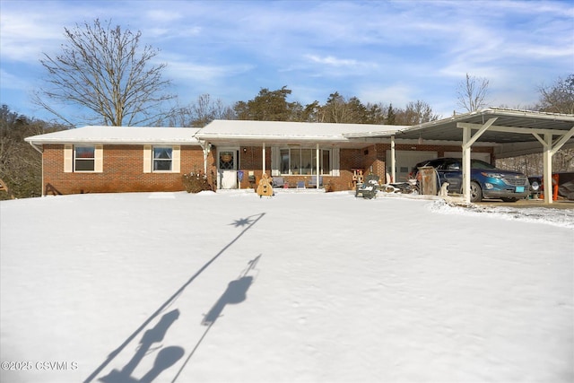 view of front of home with a porch