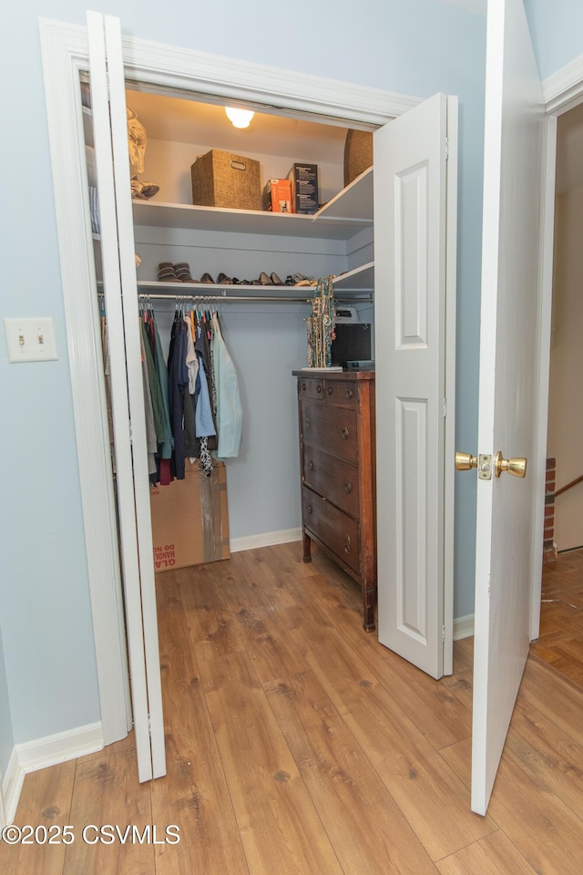 view of closet