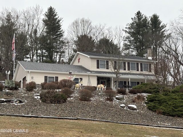 front facade featuring a garage