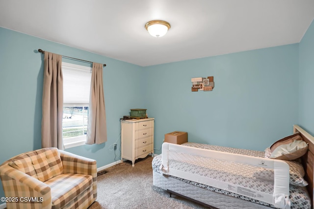 bedroom featuring carpet flooring