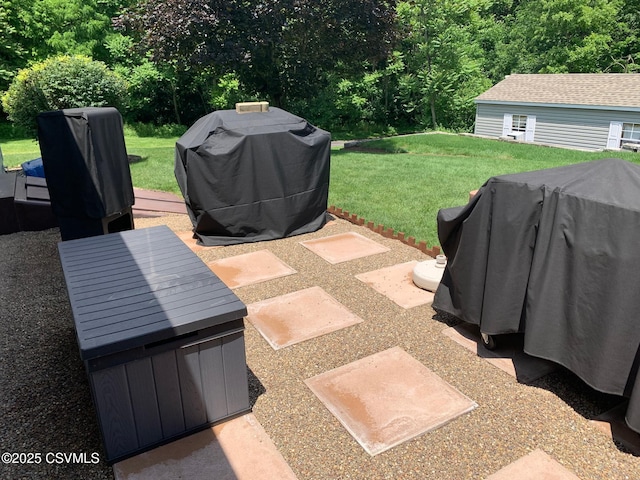 view of patio / terrace featuring grilling area