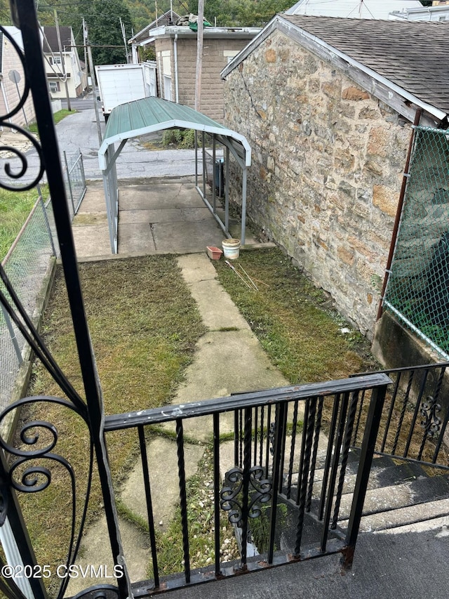 exterior space featuring a gazebo