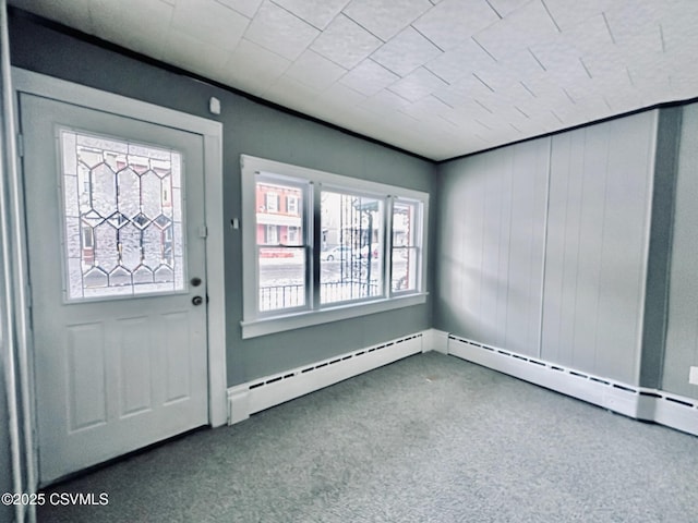 view of carpeted entryway