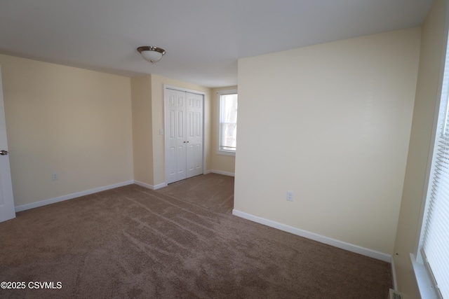 view of carpeted empty room