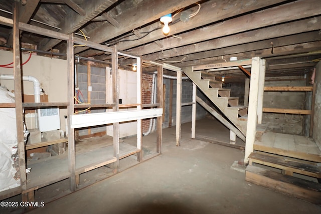 view of basement