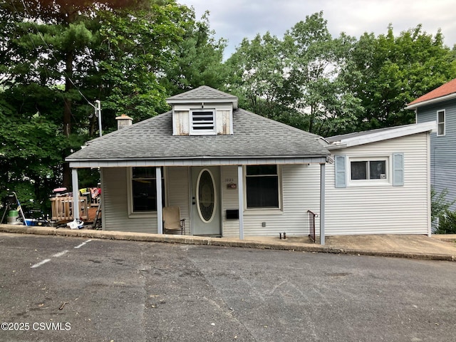 view of bungalow-style home