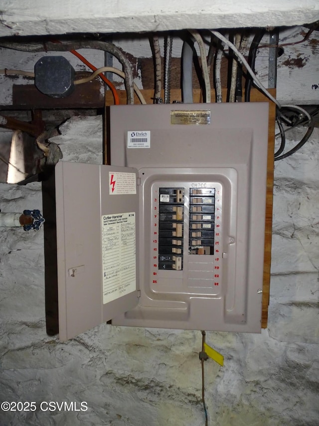 utility room featuring electric panel