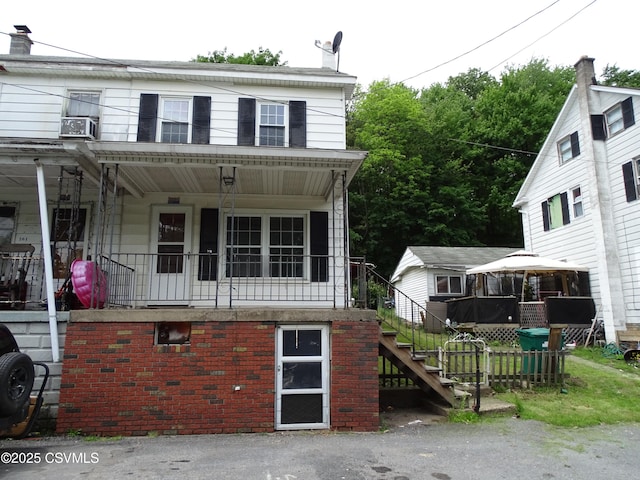 263 State Route 2026, Coal Township, PA 17866 - multi unit property with stairs, a chimney, and a porch
