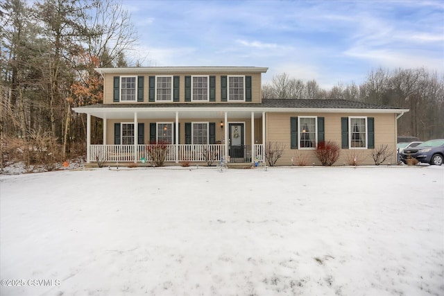 view of front of house with a porch