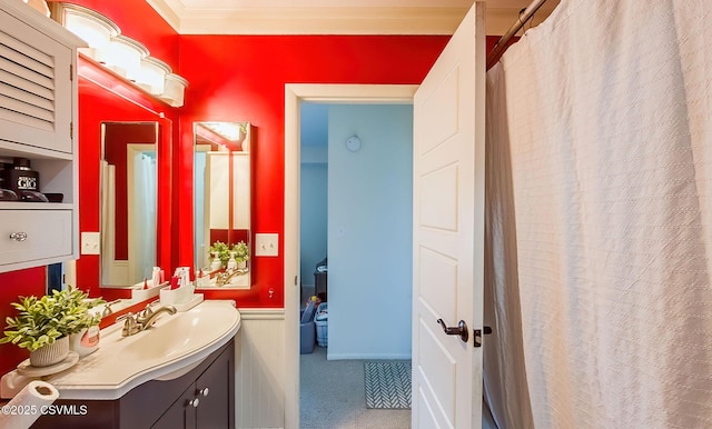 bathroom with vanity