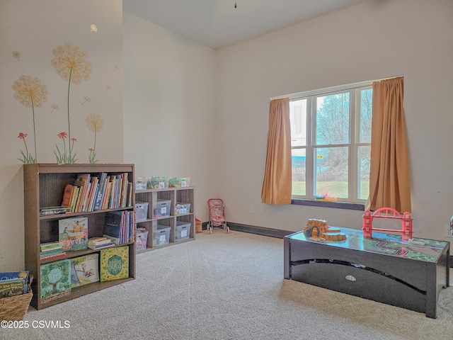 playroom featuring carpet floors