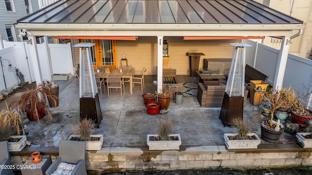 view of patio / terrace featuring outdoor lounge area