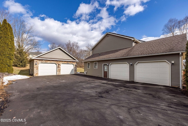 view of home's exterior featuring a garage