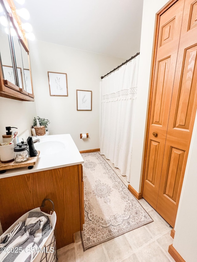 bathroom featuring vanity