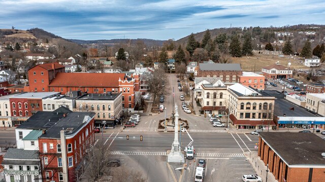 53 W Main St, Bloomsburg, PA 17815 - birds eye view of property featuring a mountain view