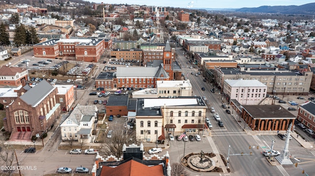 53 W Main St, Bloomsburg, PA 17815 - birds eye view of property with a mountain view