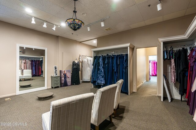 53 W Main St, Bloomsburg, PA 17815 - interior space with rail lighting and carpet floors