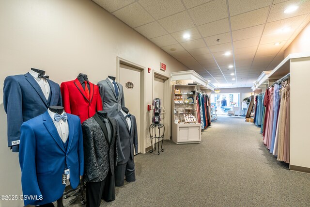 53 W Main St, Bloomsburg, PA 17815 - interior space featuring a drop ceiling and carpet flooring