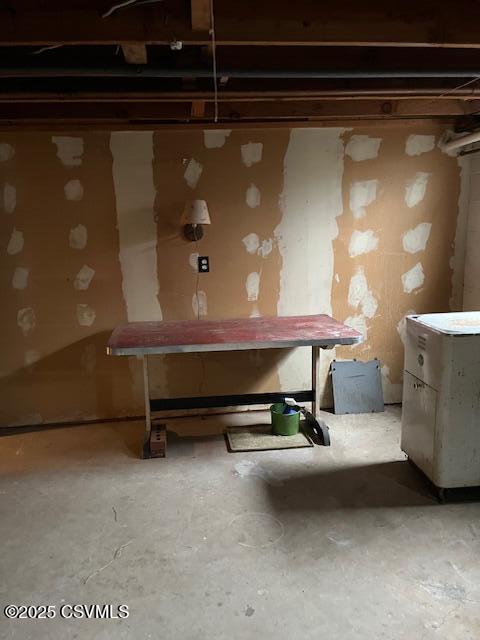 view of basement