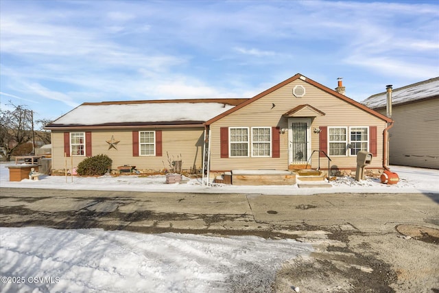 view of ranch-style home