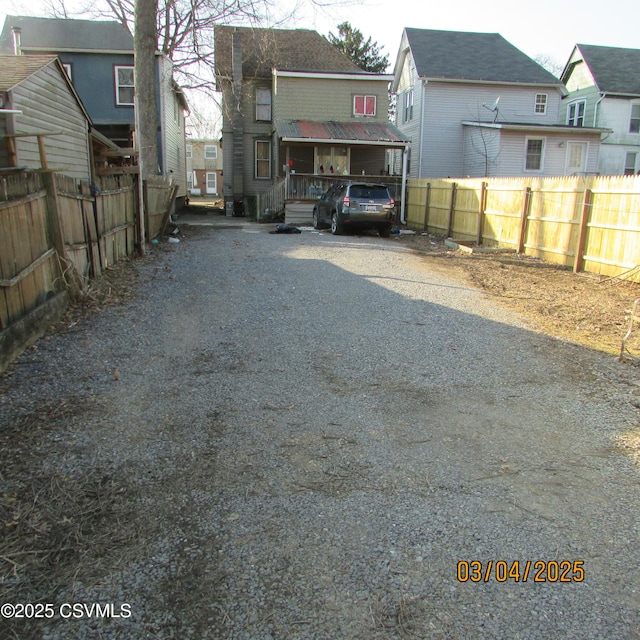 view of street featuring driveway