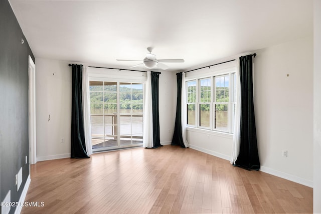118 Jacobs Landing Way, Danville, PA 17821 - empty room with light wood finished floors and ceiling fan