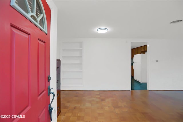 interior space featuring a patio area and visible vents