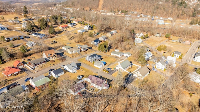 drone / aerial view with a residential view