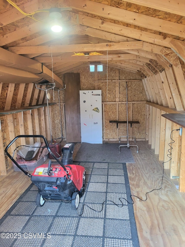 storage area with a garage