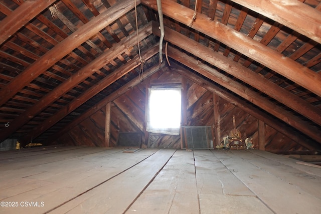 view of attic