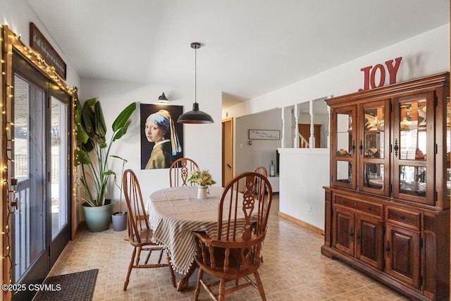 view of dining room