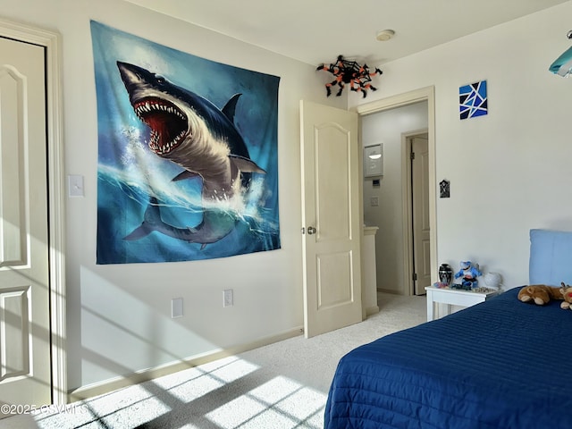 bedroom with baseboards