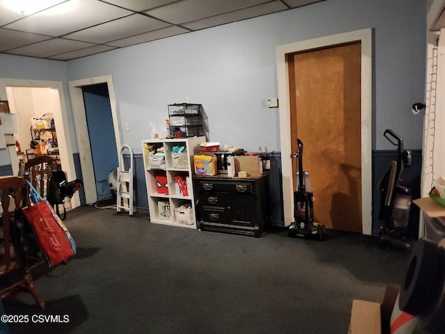 127 E Seventh St, Berwick, PA 18603 - interior space featuring carpet and a paneled ceiling