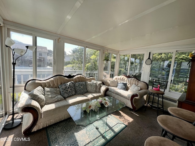 view of sunroom / solarium